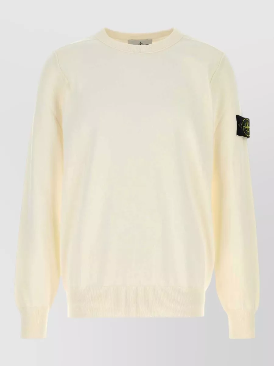 Stone Island ribbed cotton crewneck sweater