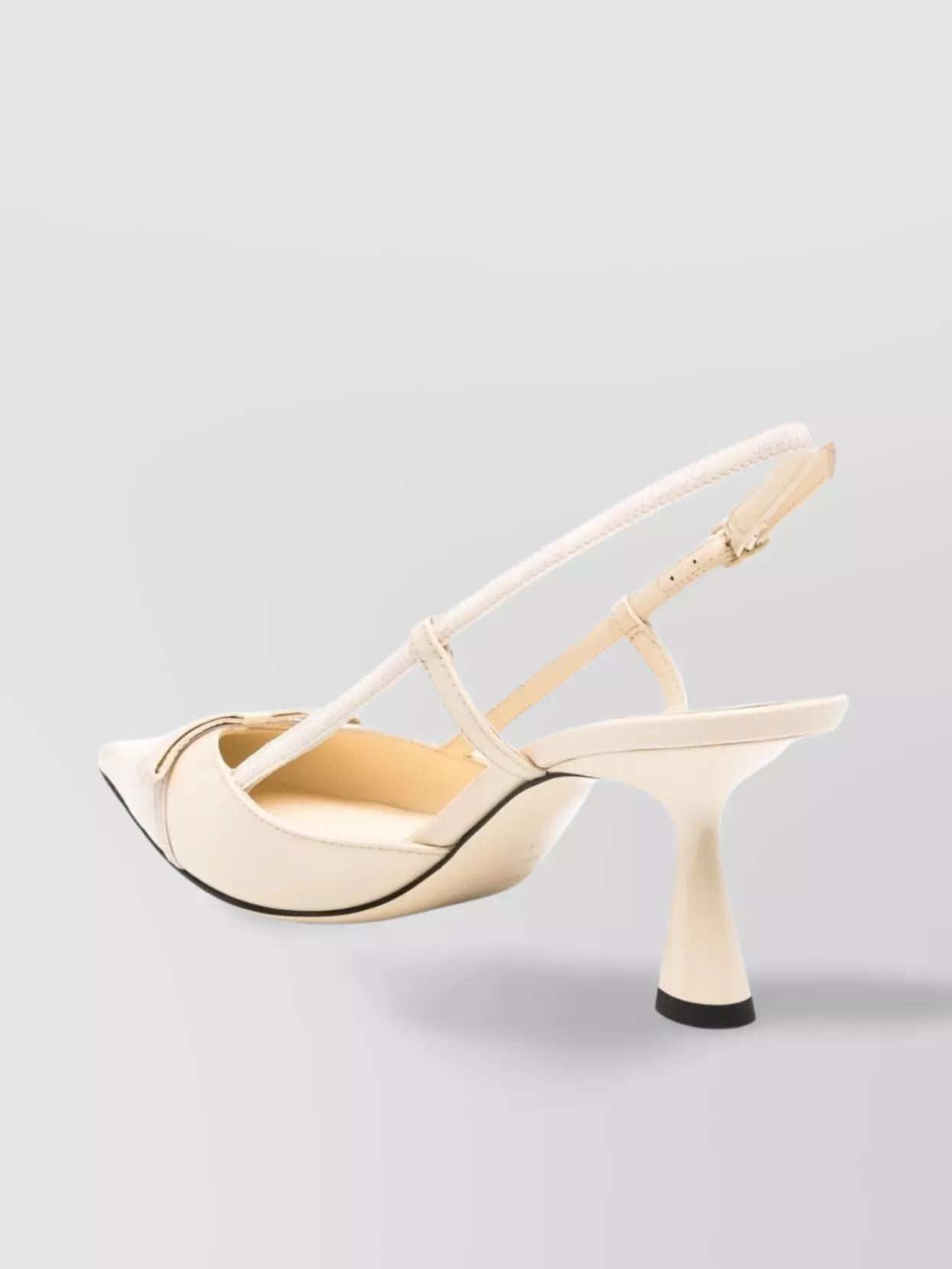 Jimmy Choo 65mm Buckle Detail Patent Leather Pumps In Neutral