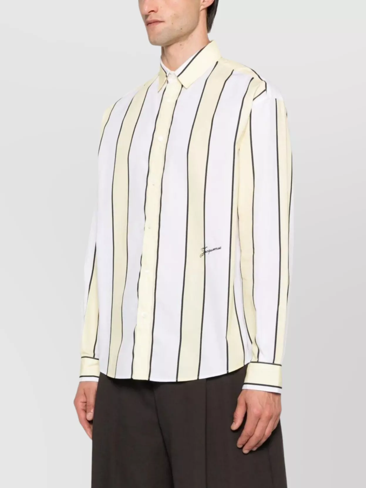 Jacquemus Simon Striped Long Sleeve Shirt