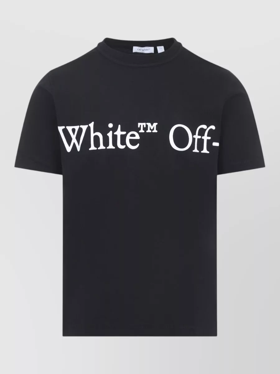Off-White cotton logo print short sleeve t-shirt