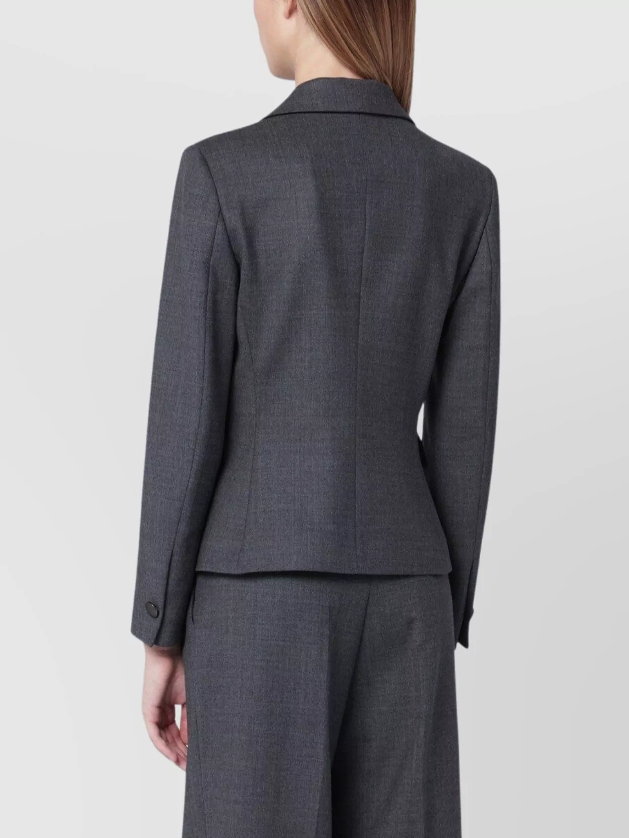 Tagliatore Single Breasted Wool Blend Jacket In Black