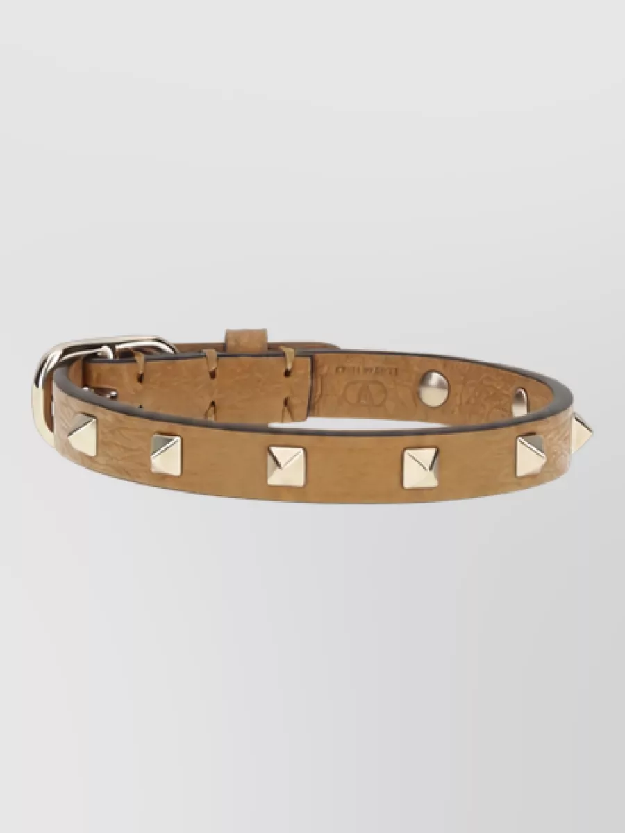 Valentino Garavani leather rockstud bracelet