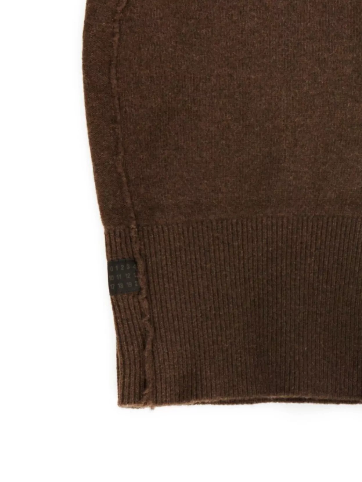 Mm6 Maison Margiela Ribbed Trim Wool Knit Hat