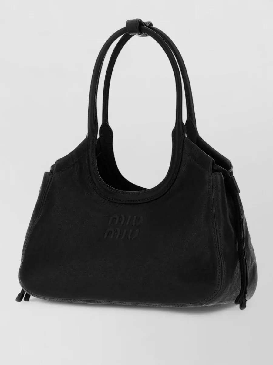 Miu Miu ivy nappa leather tote bag