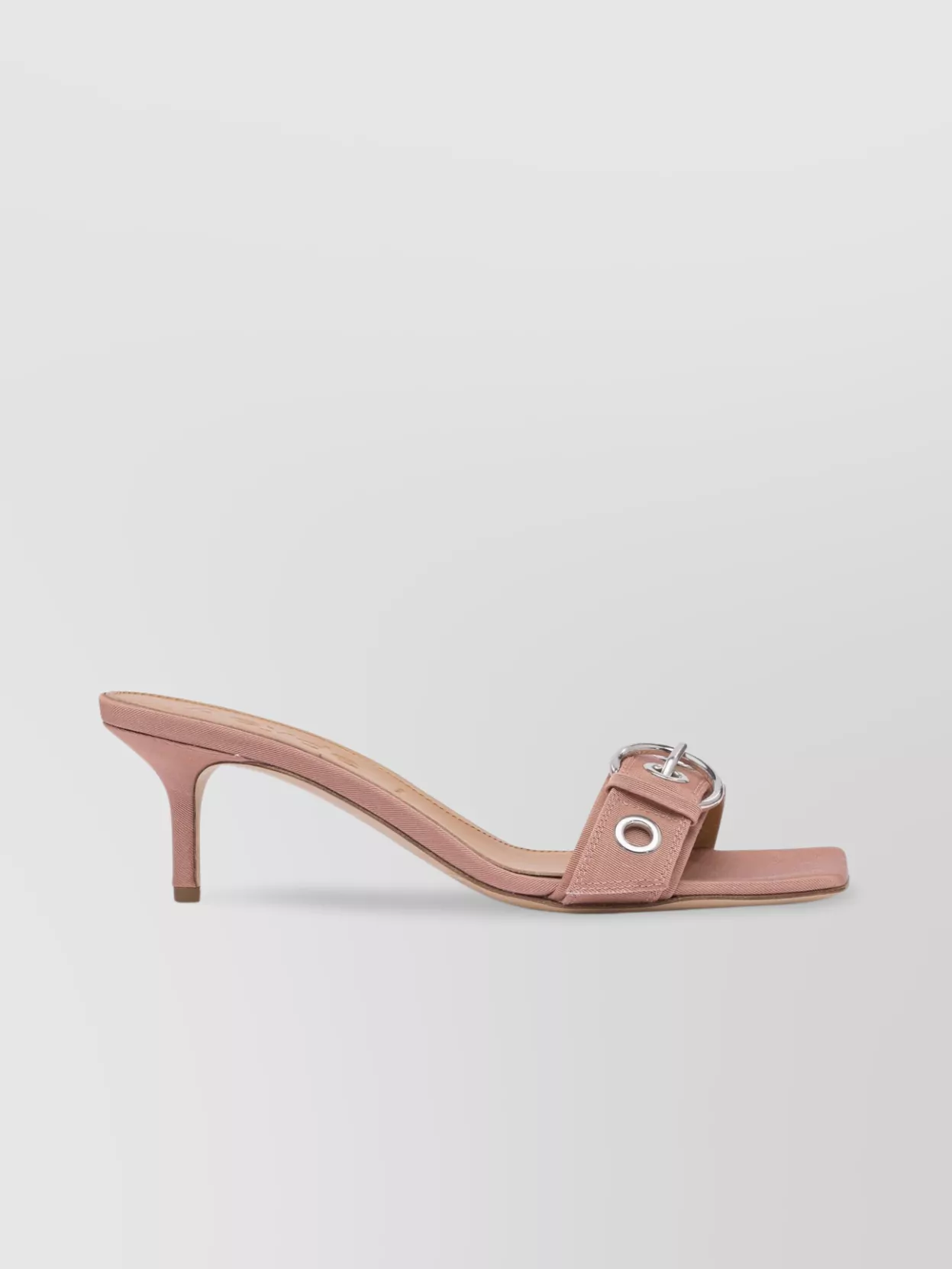 Aeyde Sandals With Buckle Detail And Kitten Heel