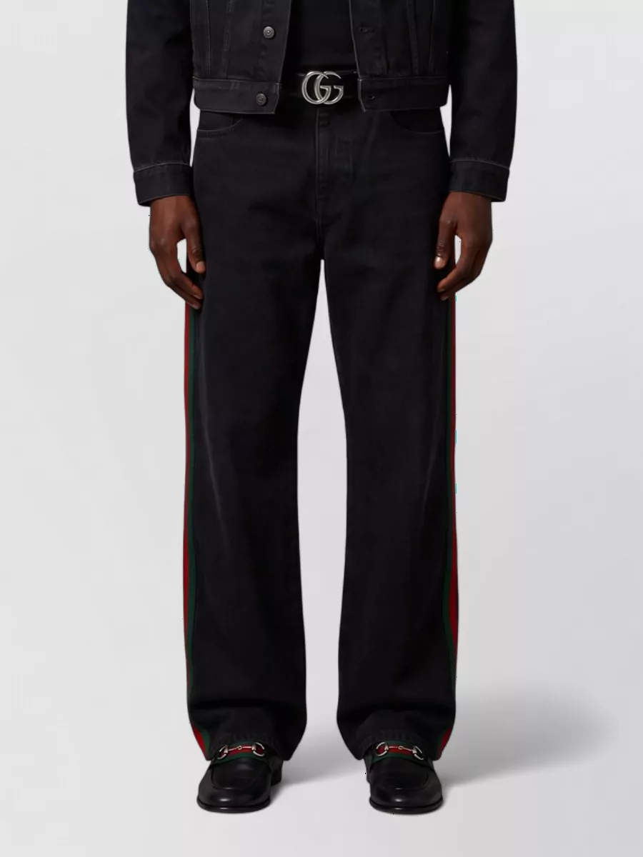 Gucci denim mid-rise relaxed-fit straight-leg jeans