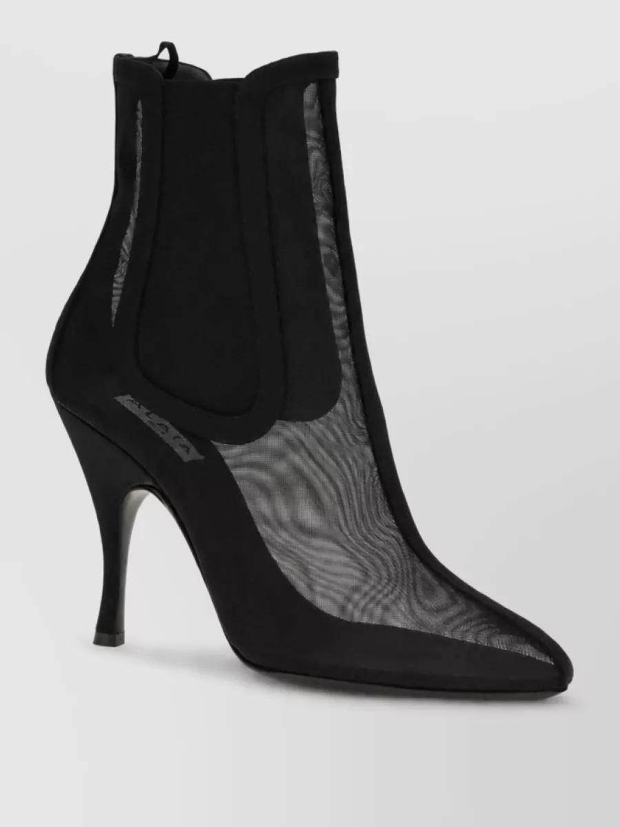 Alaïa Mesh Chelsea Ankle Boots
