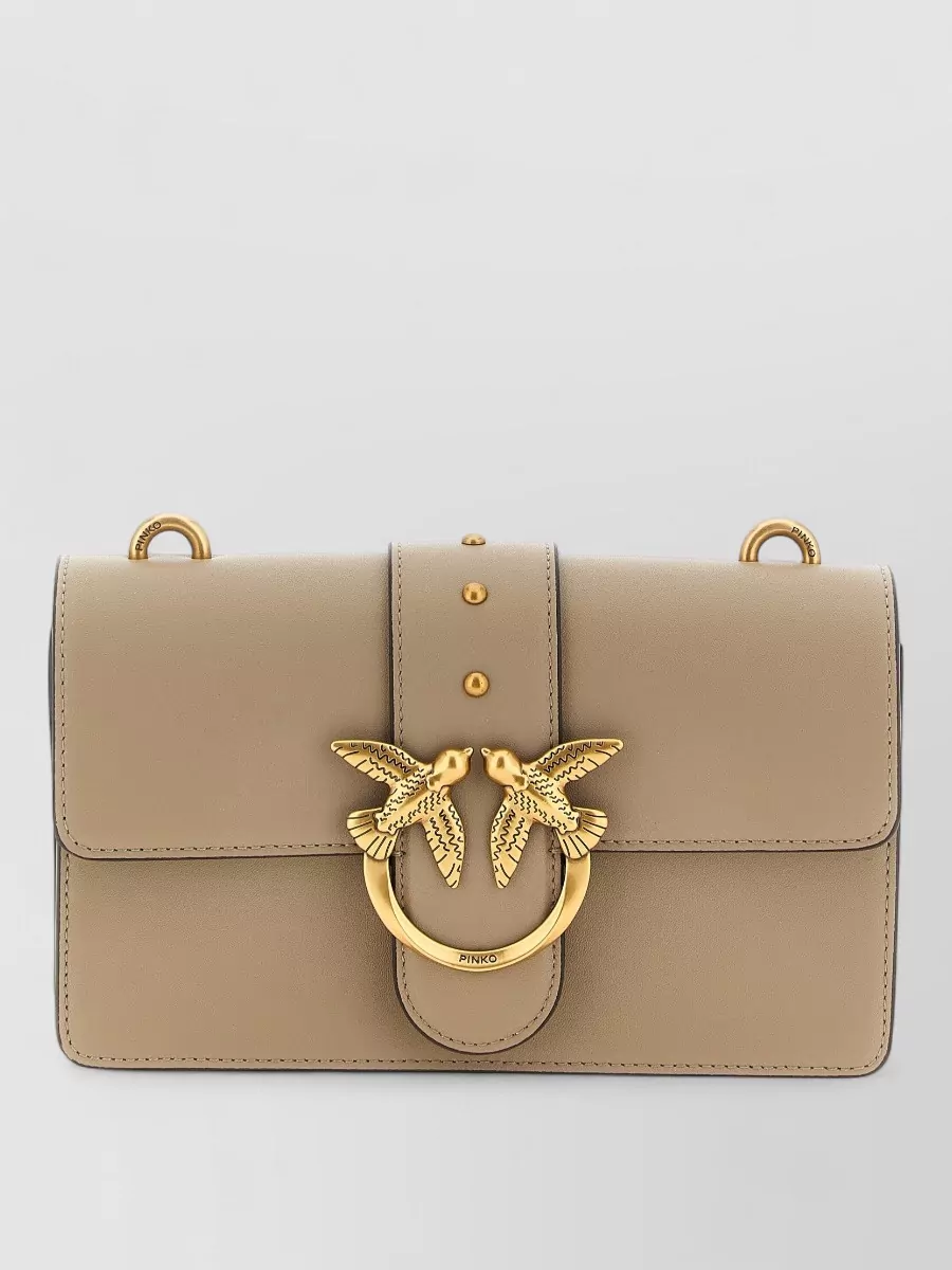 Pinko love bag one small leather clutch bag