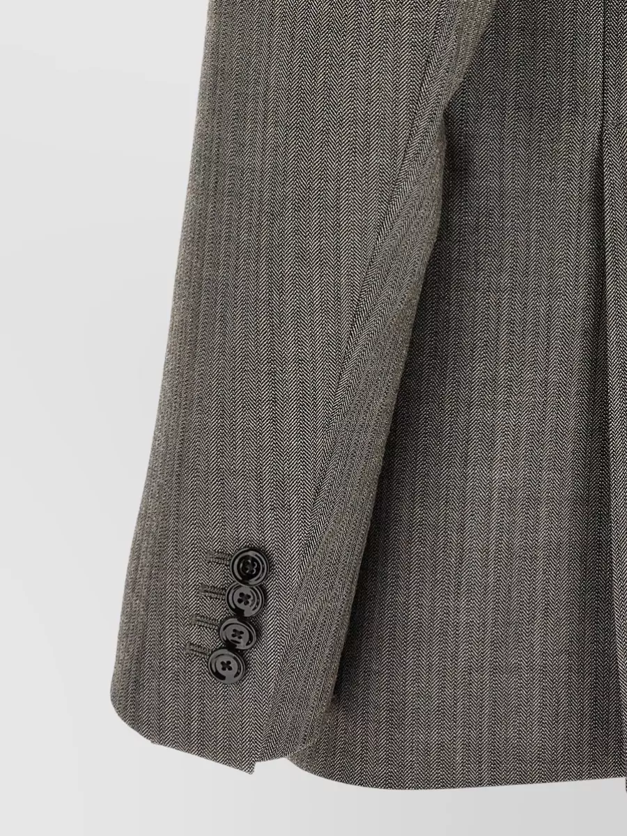 Lardini Wool Double-Breasted Coat