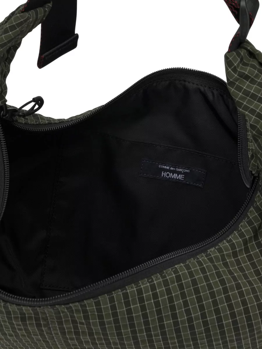 Comme Des Garçons Homme Grid Check Large Shoulder Bag