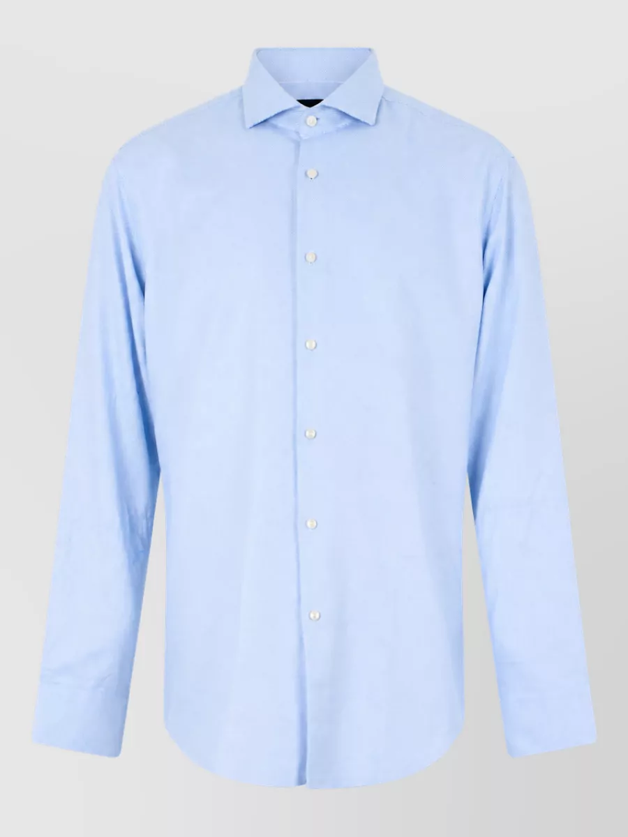 Boss cotton regular-fit long-sleeve shirt