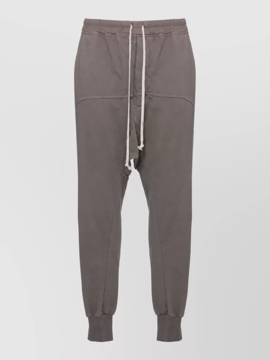 Rick Owens Drkshdw cotton straight-leg drop-crotch trousers