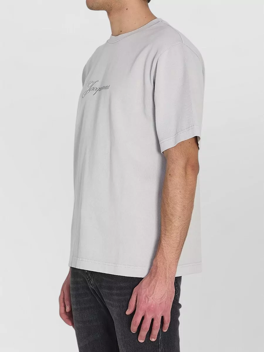 Jacquemus Vintage Cotton Boxy Crew Neck T Shirt