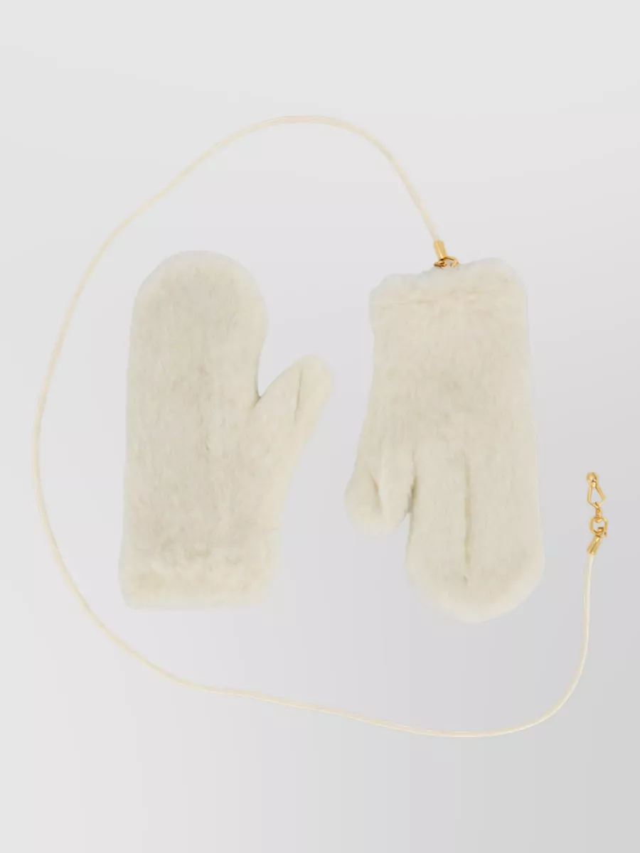 Max Mara alpaca wool silk gloves