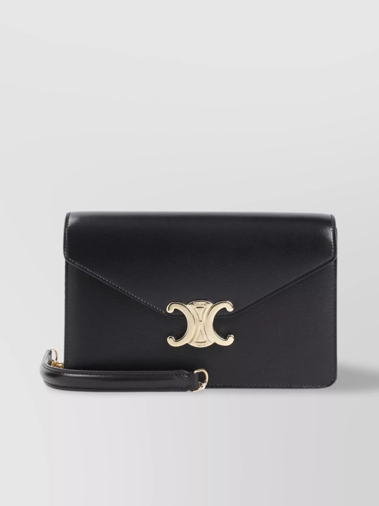 Celine Leather margo wallet on chain shoulder bag