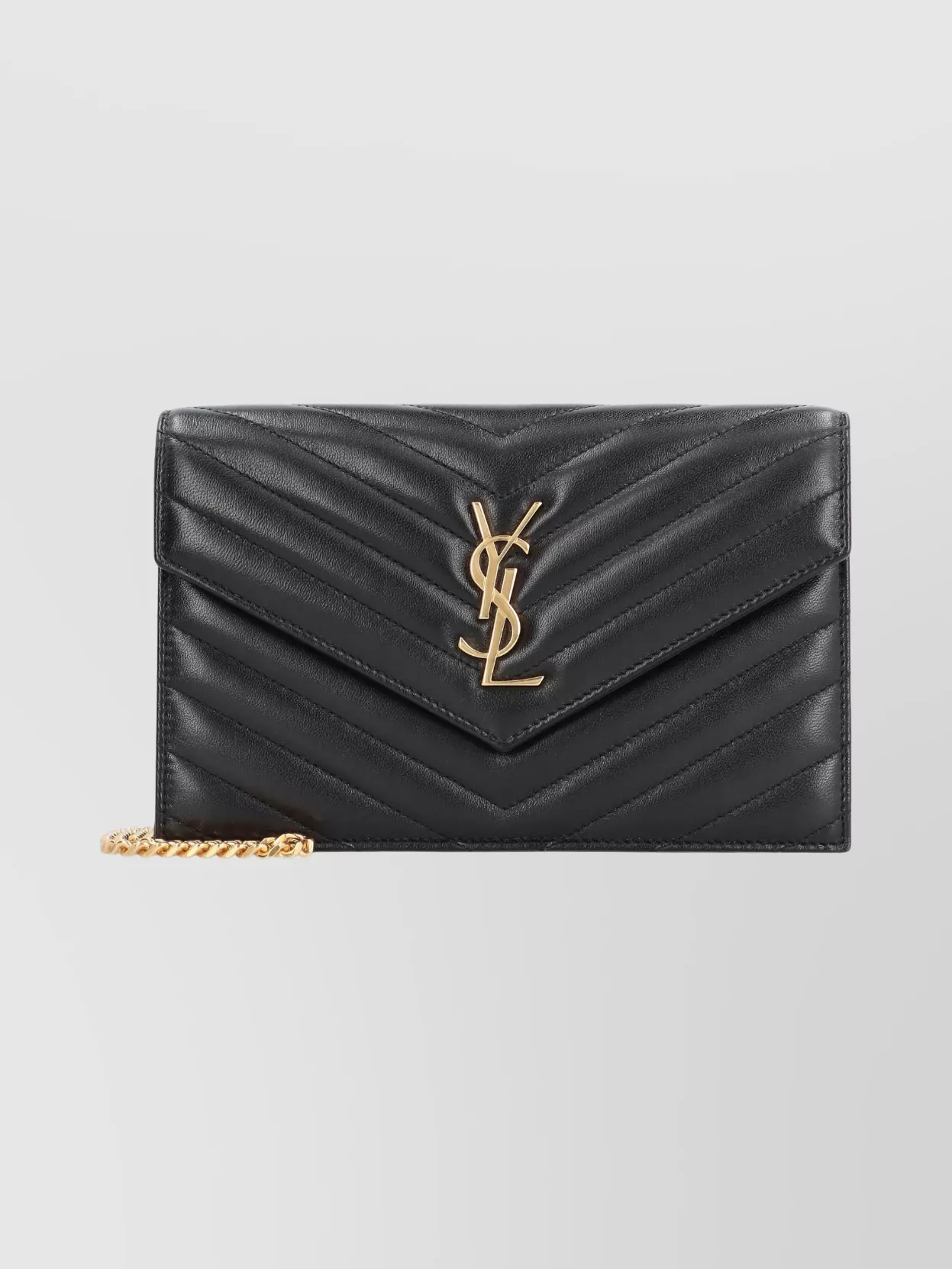 Saint Laurent Chain Wallet Quilted Leather