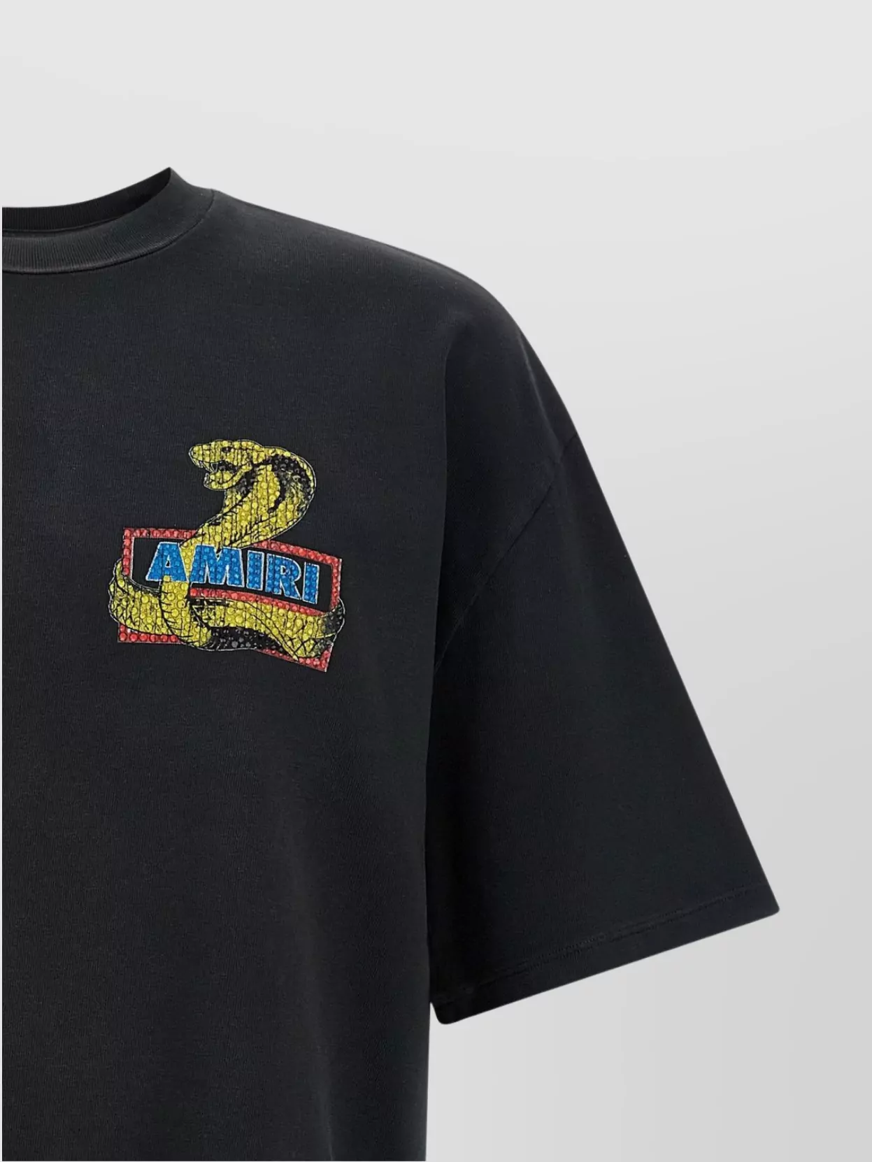 Amiri Crystal Cobra Graphic Print T-Shirt