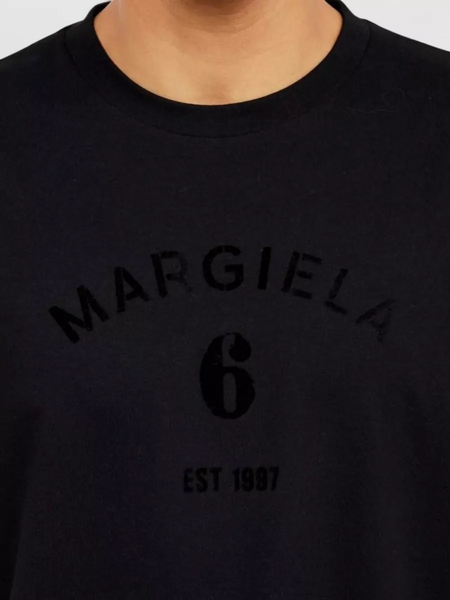 Mm6 Maison Margiela Cotton Relaxed-Fit Logo-Print T-Shirt