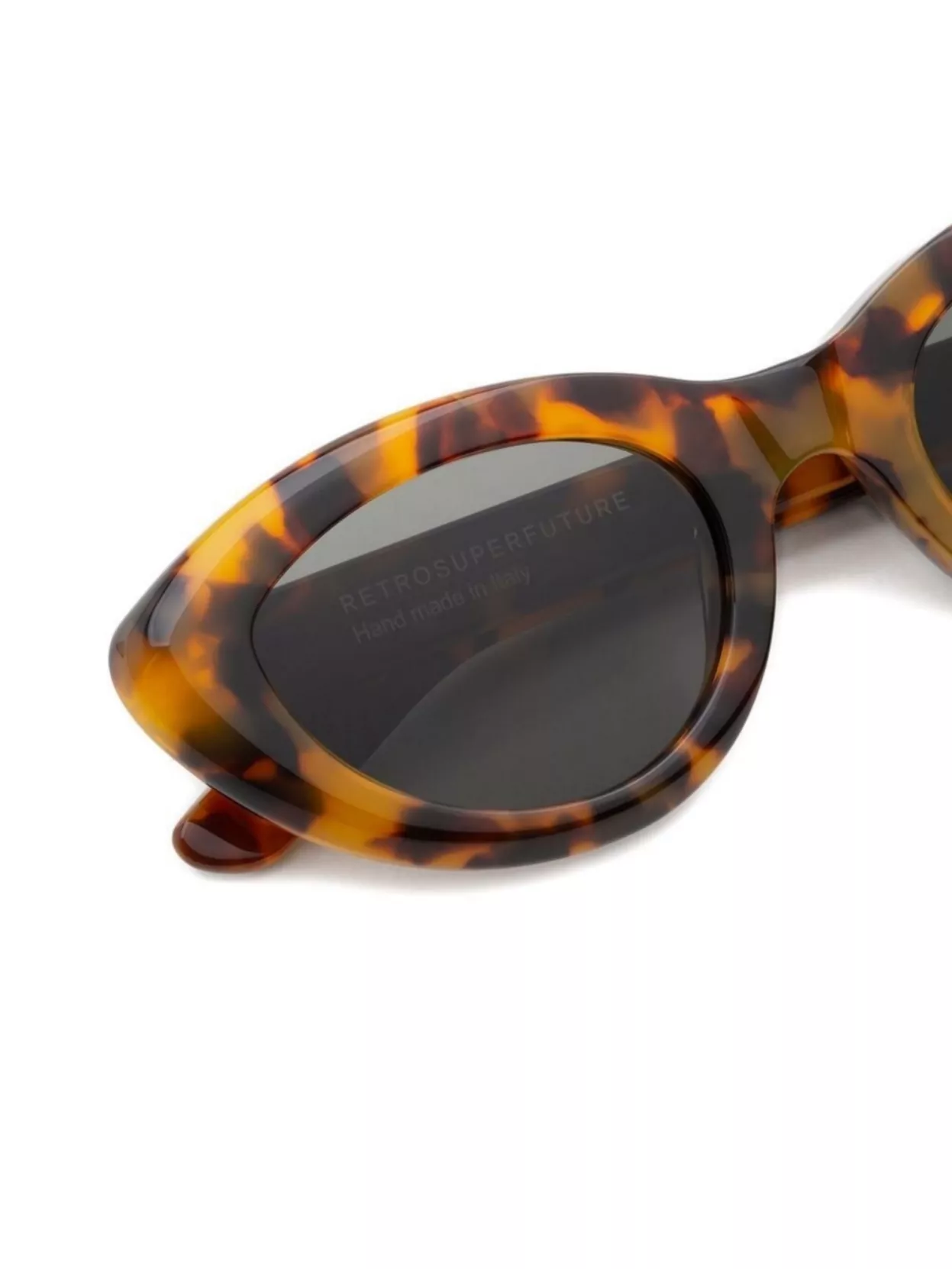 Retrosuperfuture Cat Eye Tortoiseshell Sunglasses With Tinted Lenses