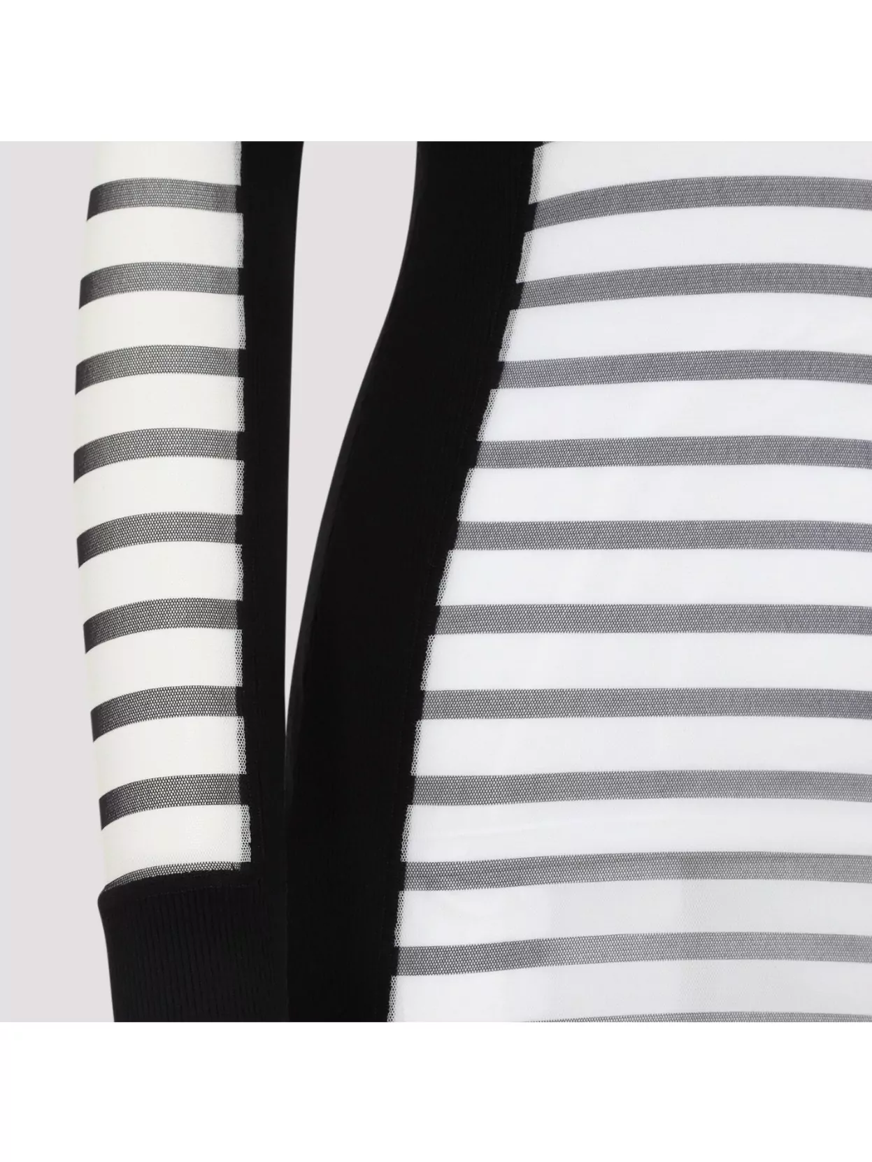Jean Paul Gaultier Striped Dress Featuring Contrast Panels