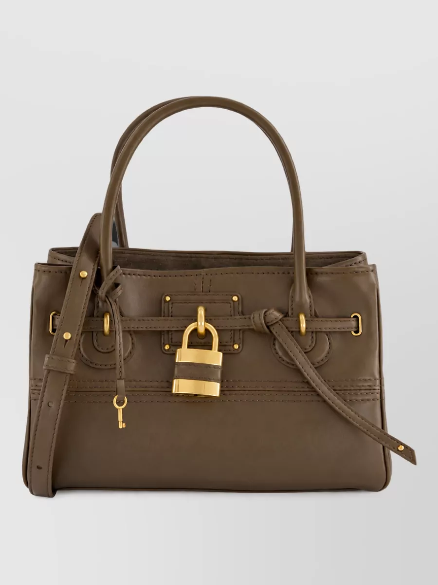 Chloé paddington buffalo leather shoulder bag