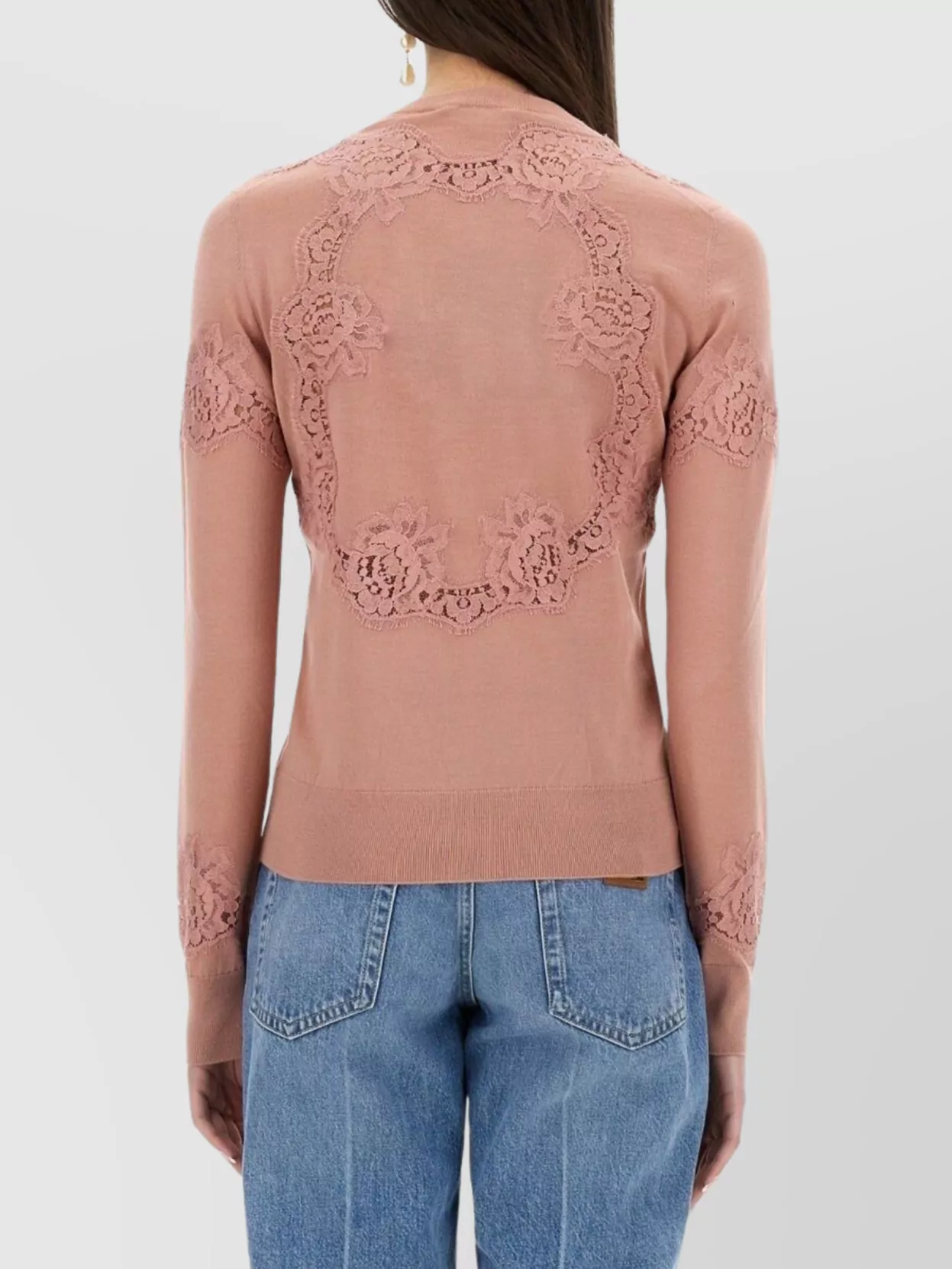 Dolce&Gabbana Cashmere Silk Lace Cardigan