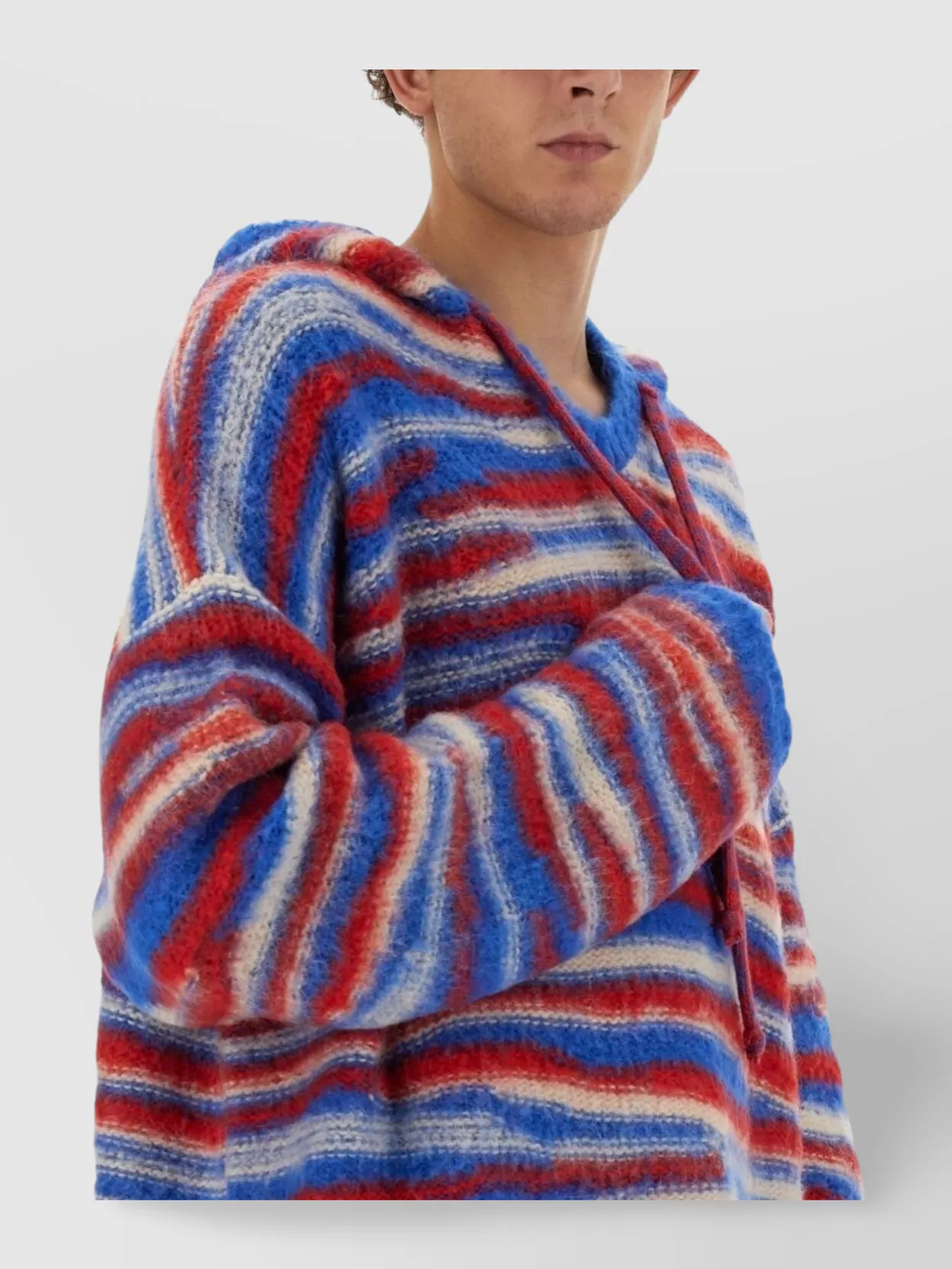 Erl Gradient Knitted Oversized Hoodie