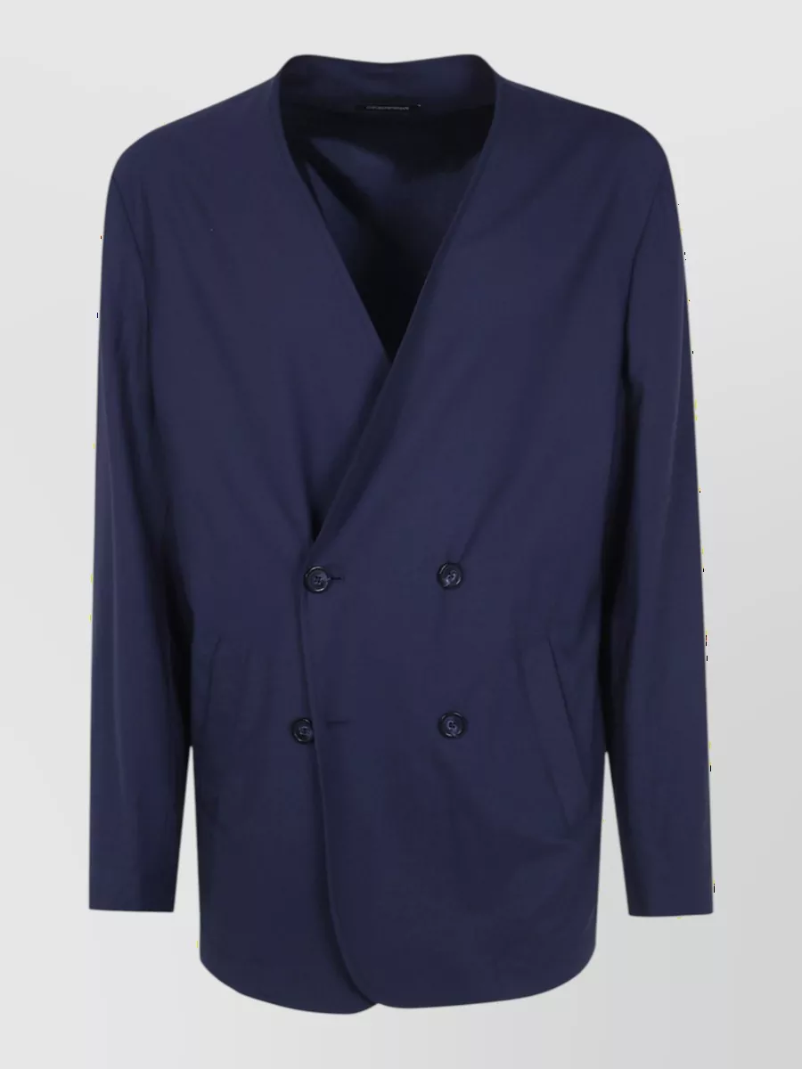 Emporio Armani single-breasted wool blazer