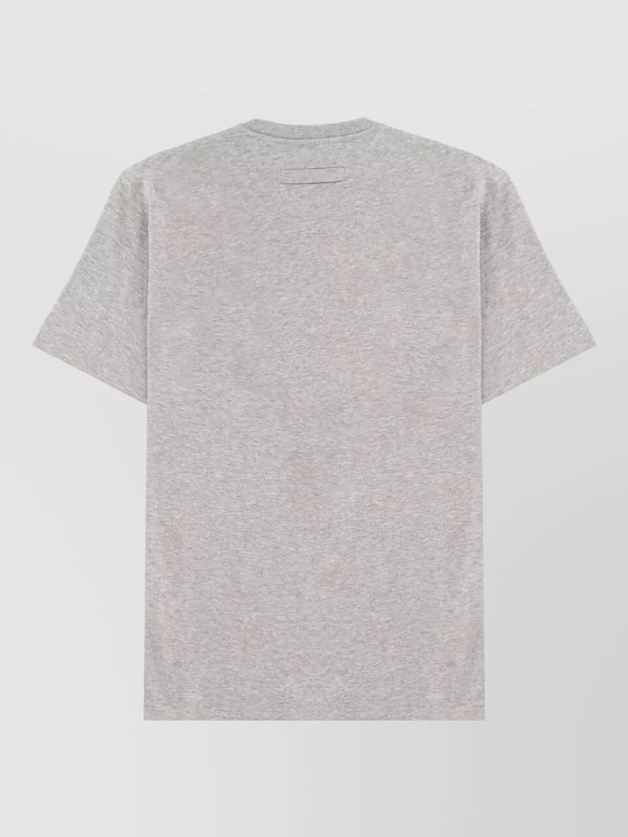 Zegna Logo Crew Neck Short Sleeve T Shirt