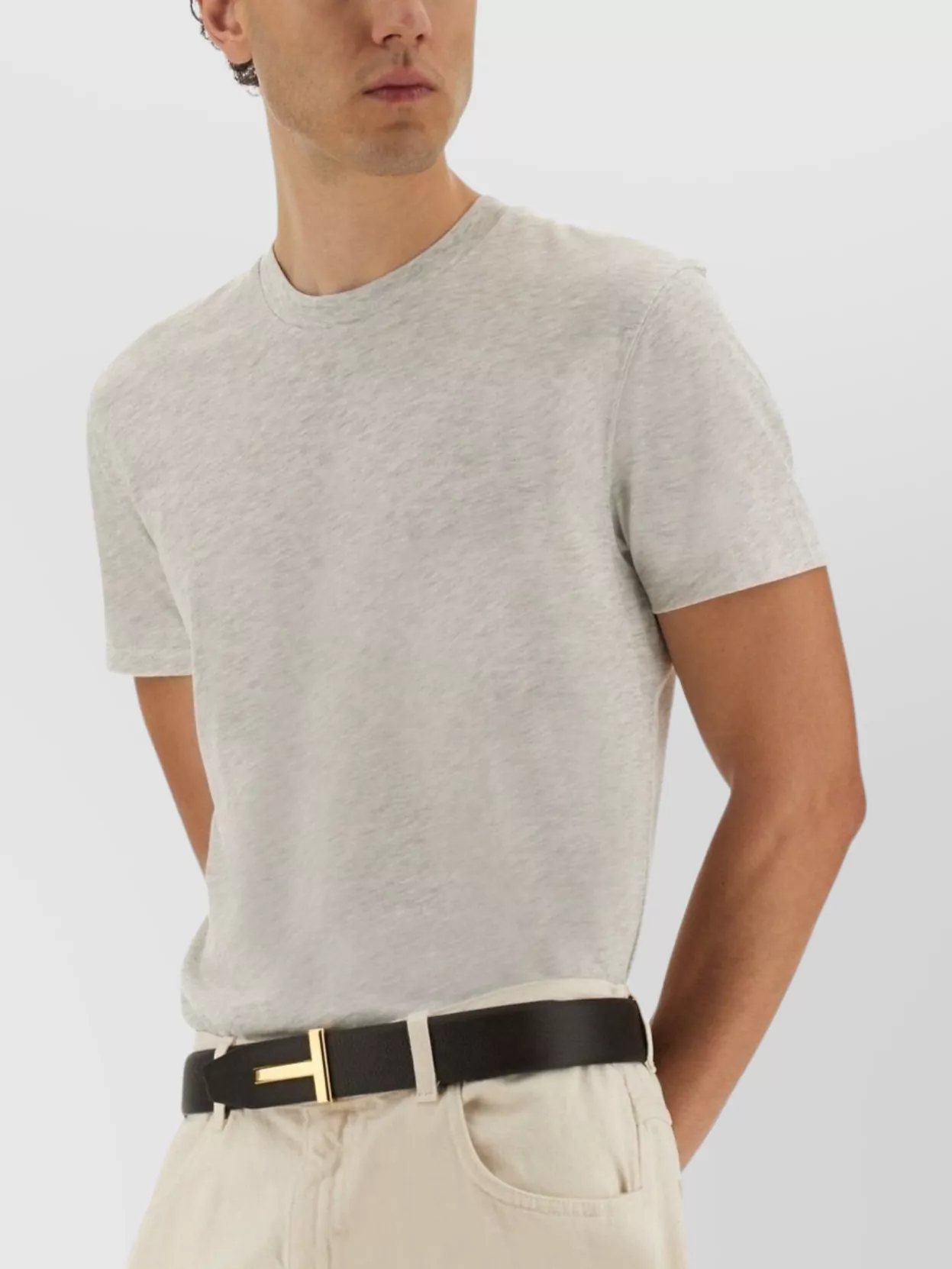 【関税＆送料込み】Tom Ford Short-Sleeved Crew-Neck T-Shirt Tom Ford Short sleeve crew neck t-shirt | The Fashion Square