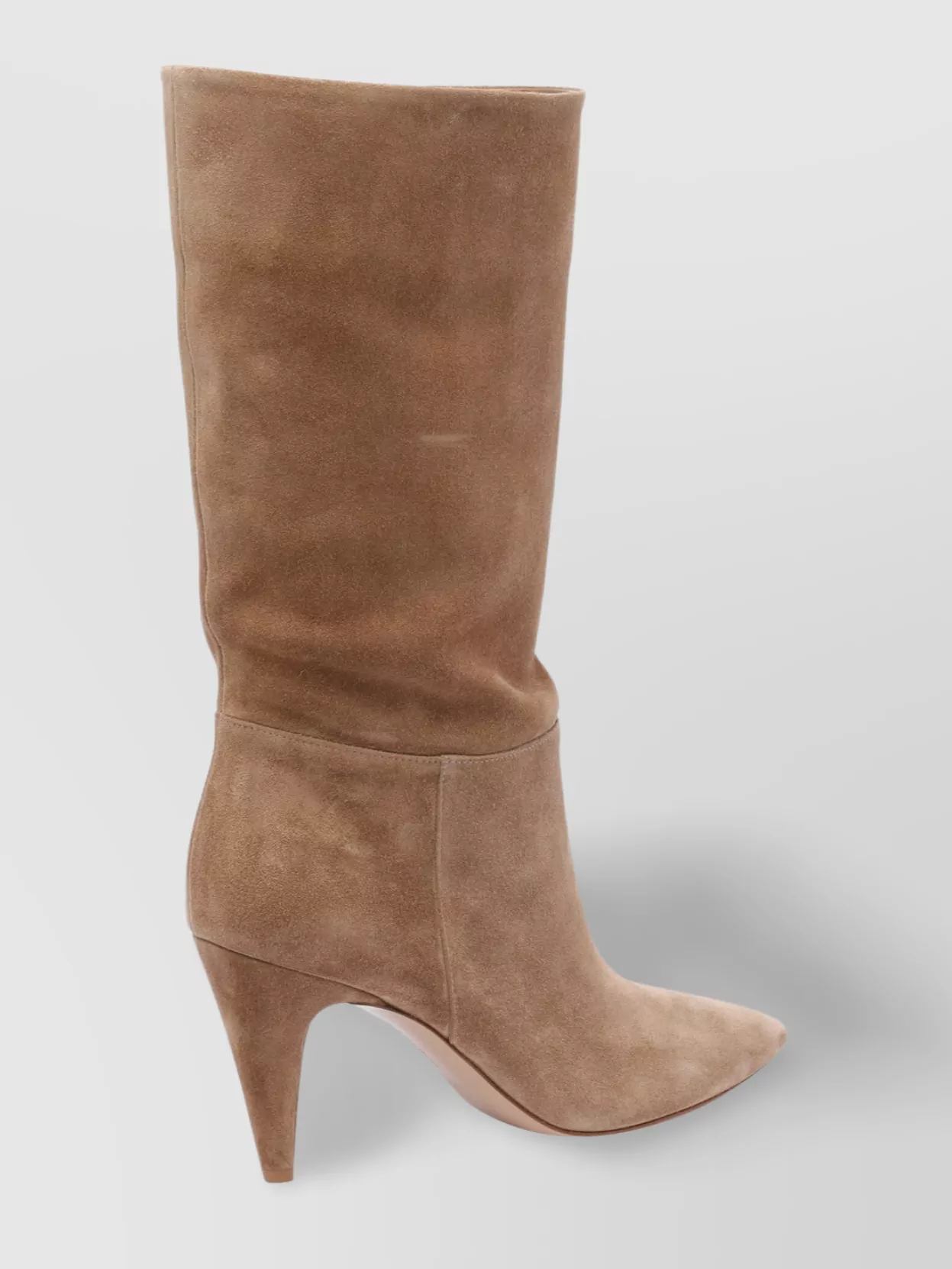 Gianvito Rossi Pointed Toe Suede Finish Ankle Boots
