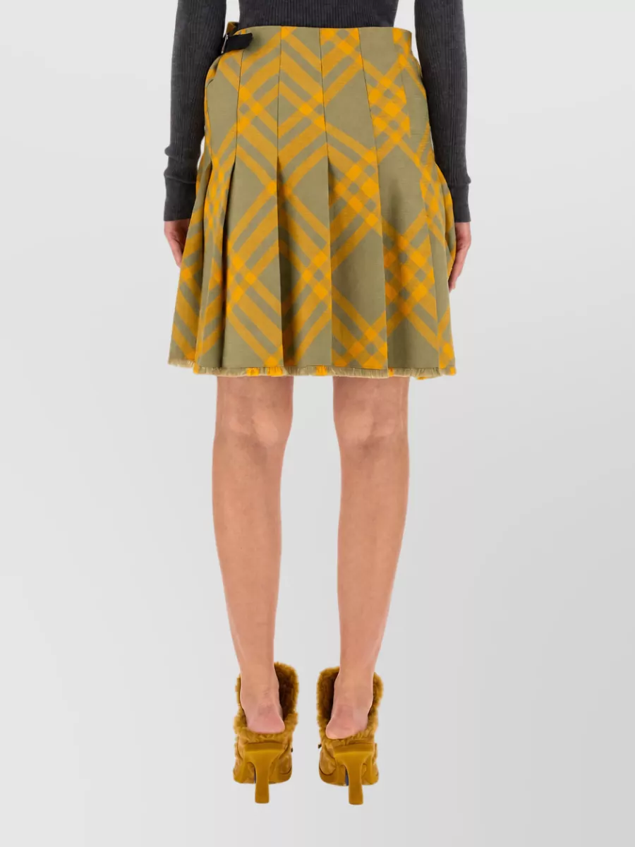 Burberry Wool-Blend Straight Skirt