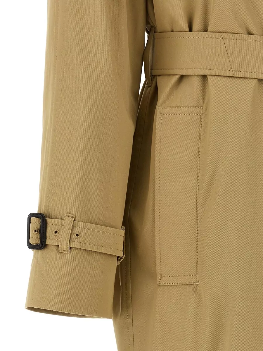 Burberry Castleford Trench Coat Belted Waist Epaulettes