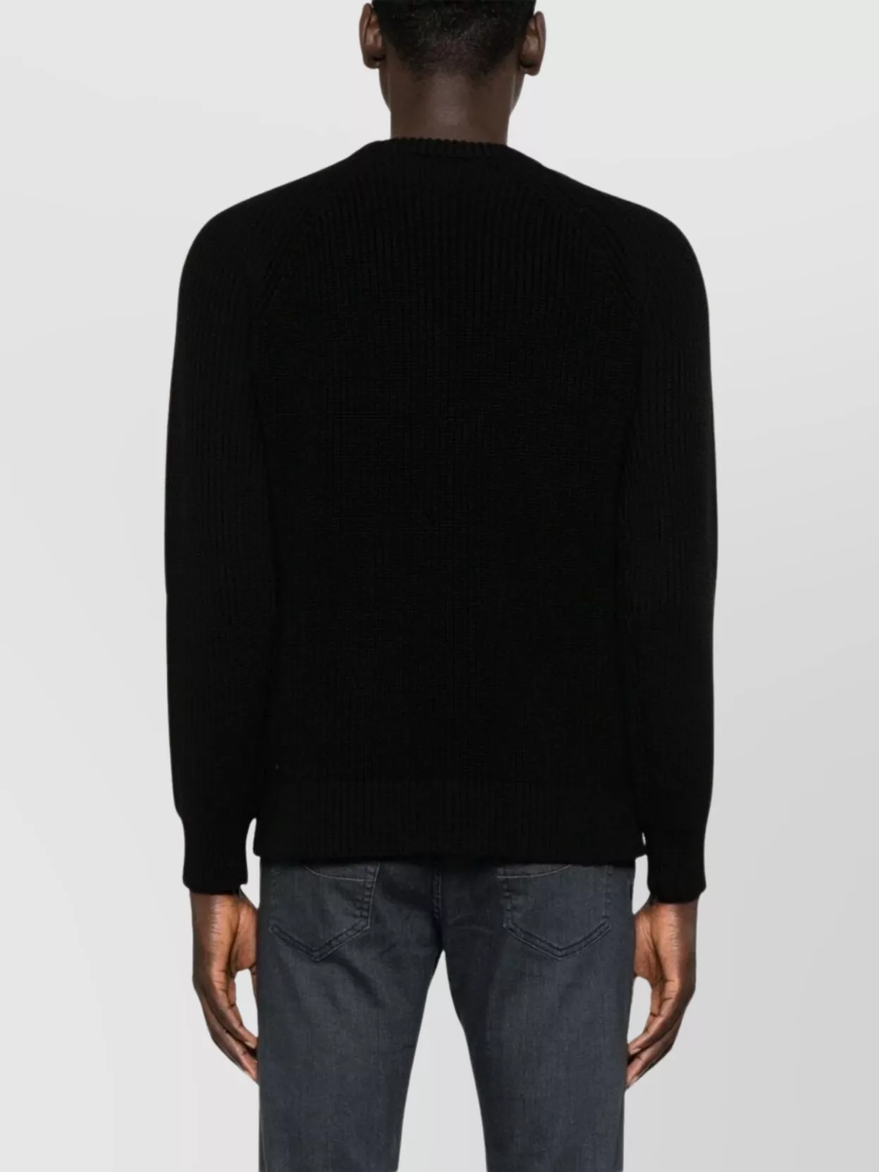 Zanone Slim Fit Crewneck Ribbed Sweater