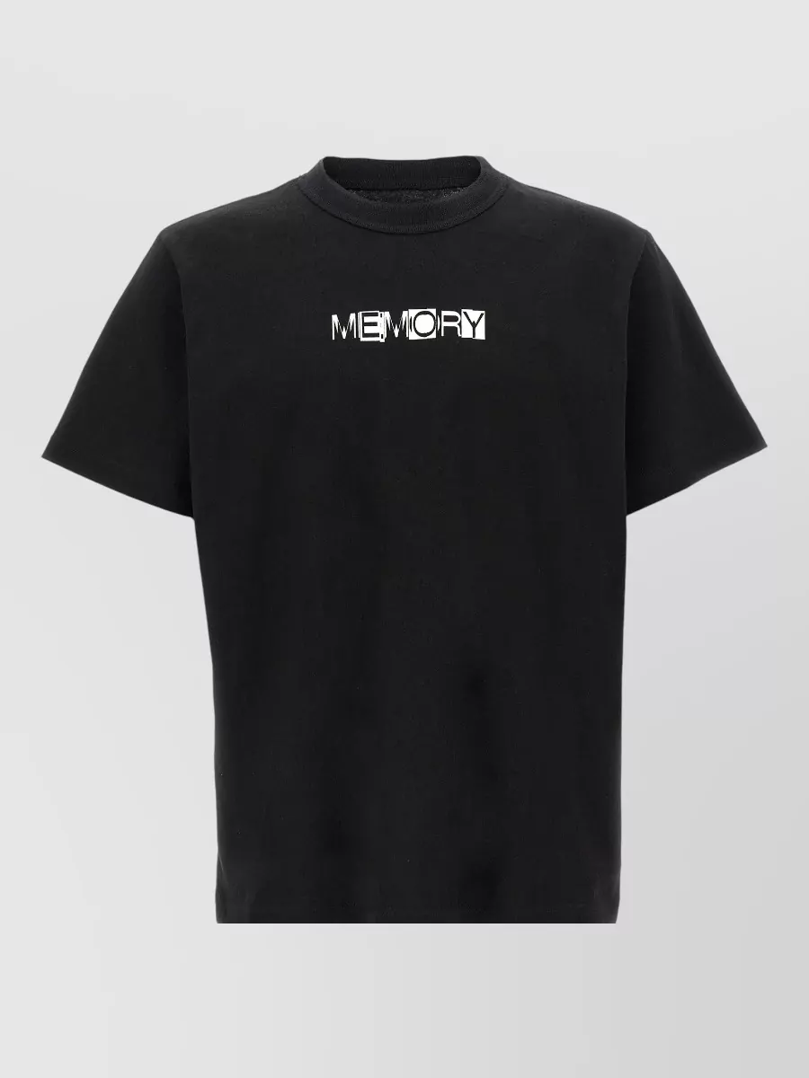 Sacai cotton memory printed short-sleeve t-shirt
