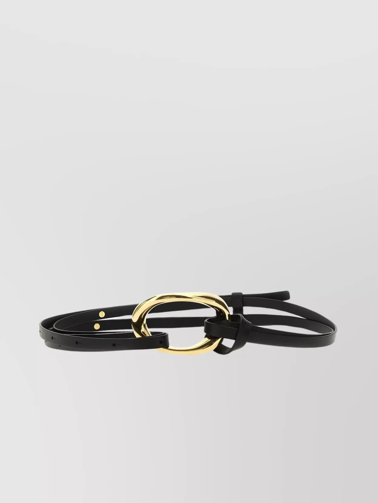 Jil Sander Leather Belt With Adjustable Length And Double Strap Design