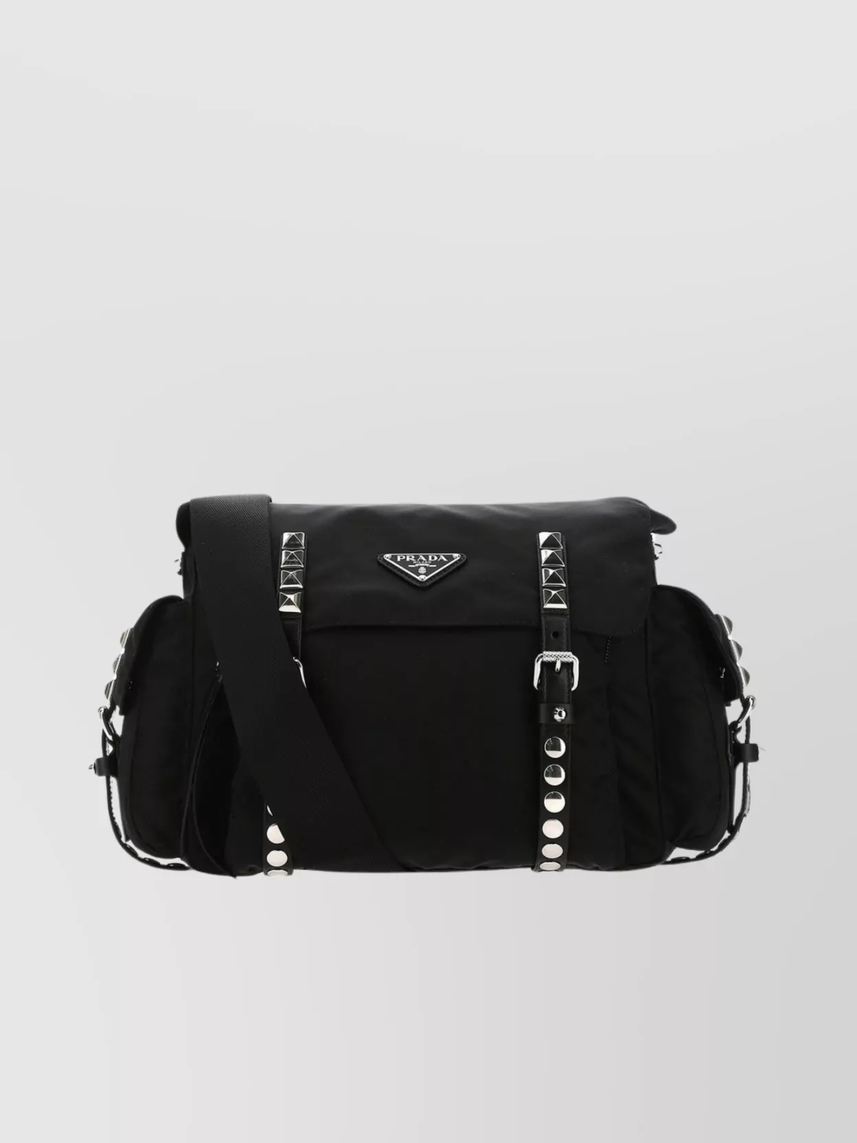 Shop Prada Nylon Crossbody Bag With Adjustable Strap