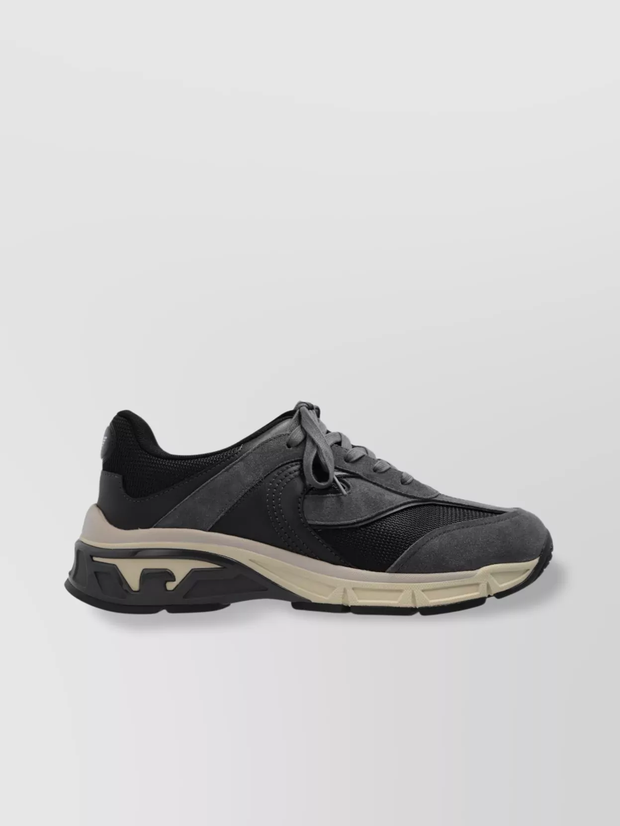 Emporio Armani Almond Toe Logo Sneakers With Padded Ankle
