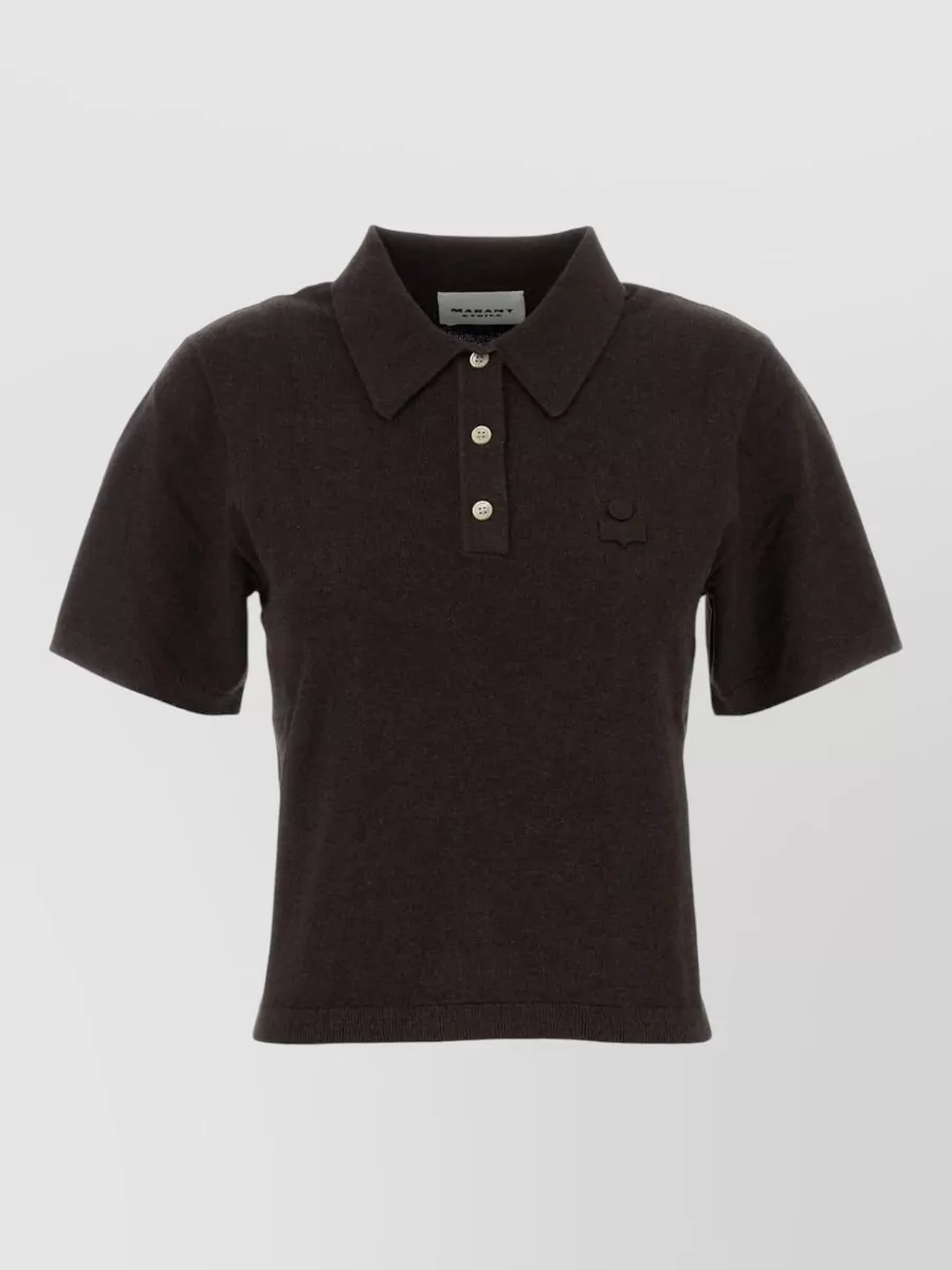 Isabel Marant Etoile cotton wool polo jumper