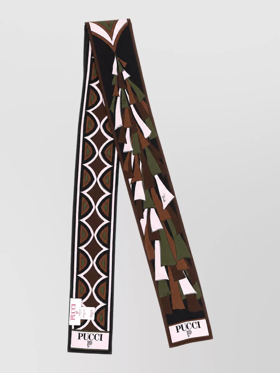 Pucci silk printed scarf