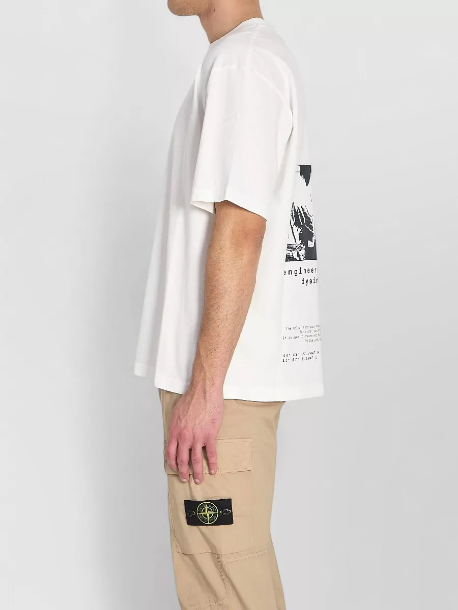 Stone Island Cotton Oversized Printed T-Shirt