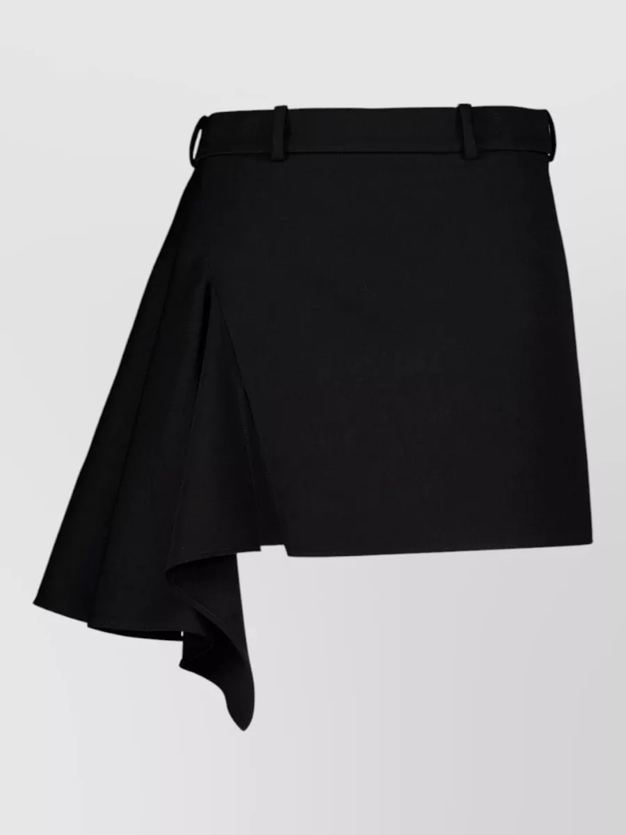 Givenchy wool draped mini skirt