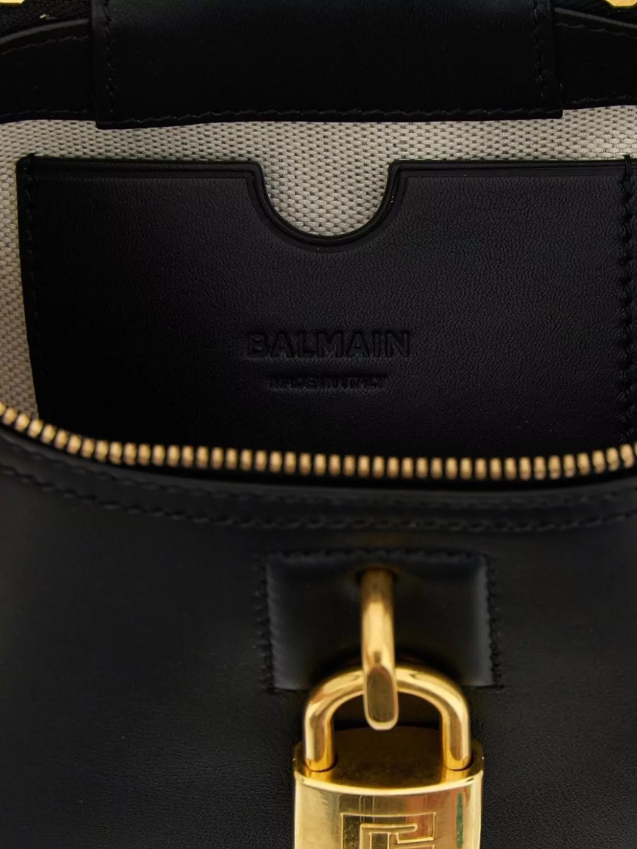 Balmain 'Lock Detail Top Handle Shoulder Bag'