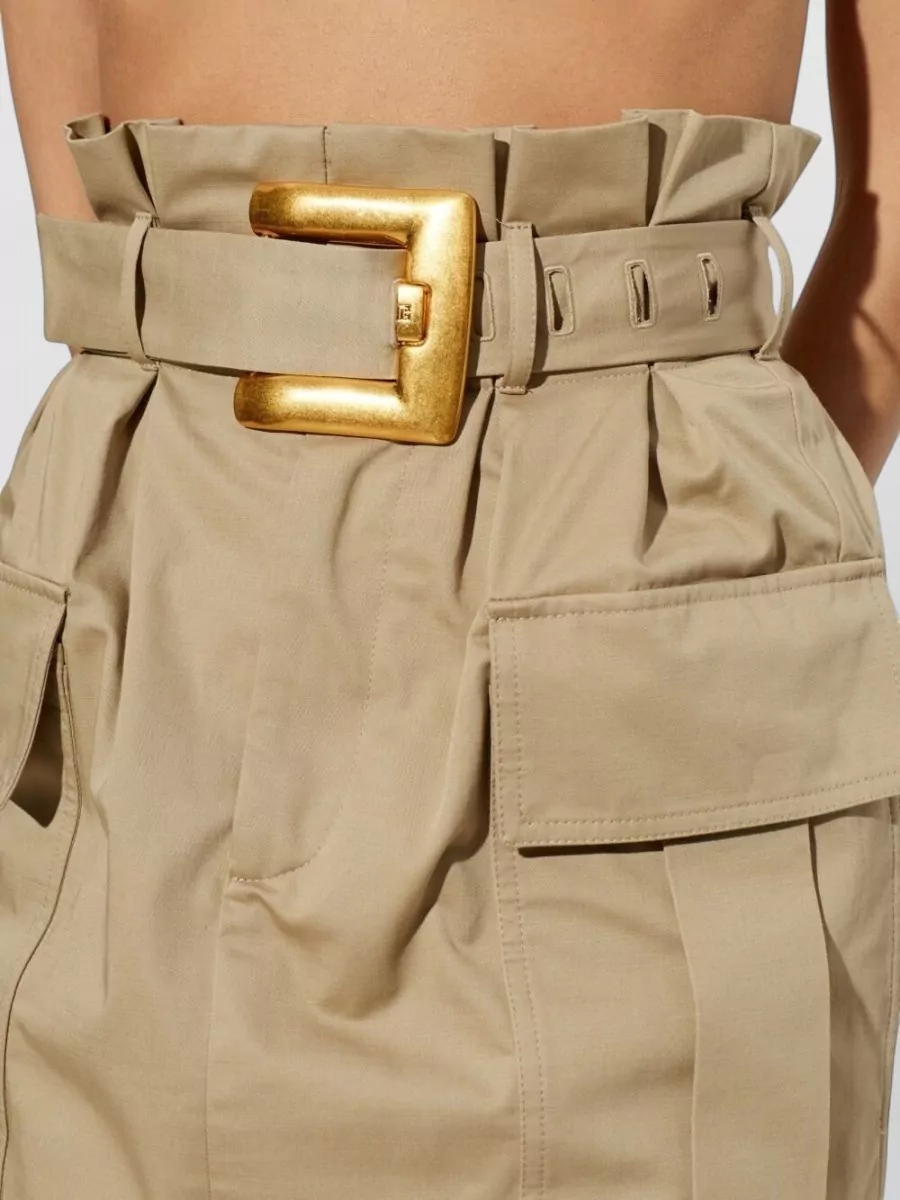 Balmain High-Rise Knee-Length Skirt