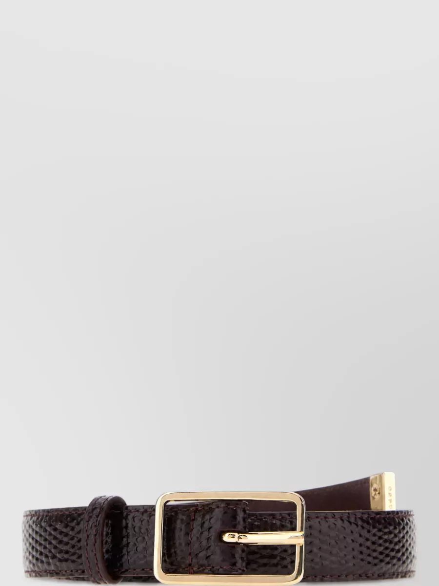 Carven leather belt
