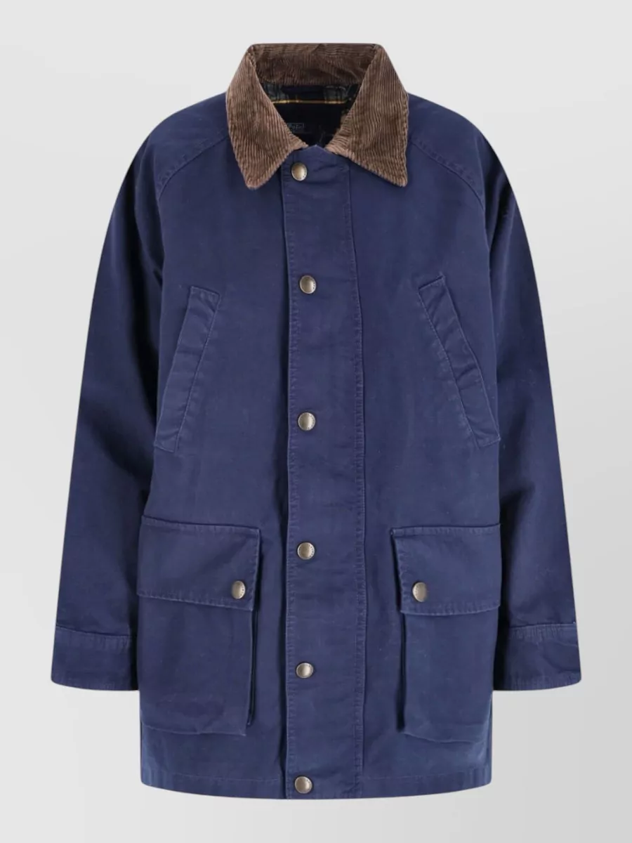 Polo Ralph Lauren Casual Jacket With Corduroy Collar And Pockets