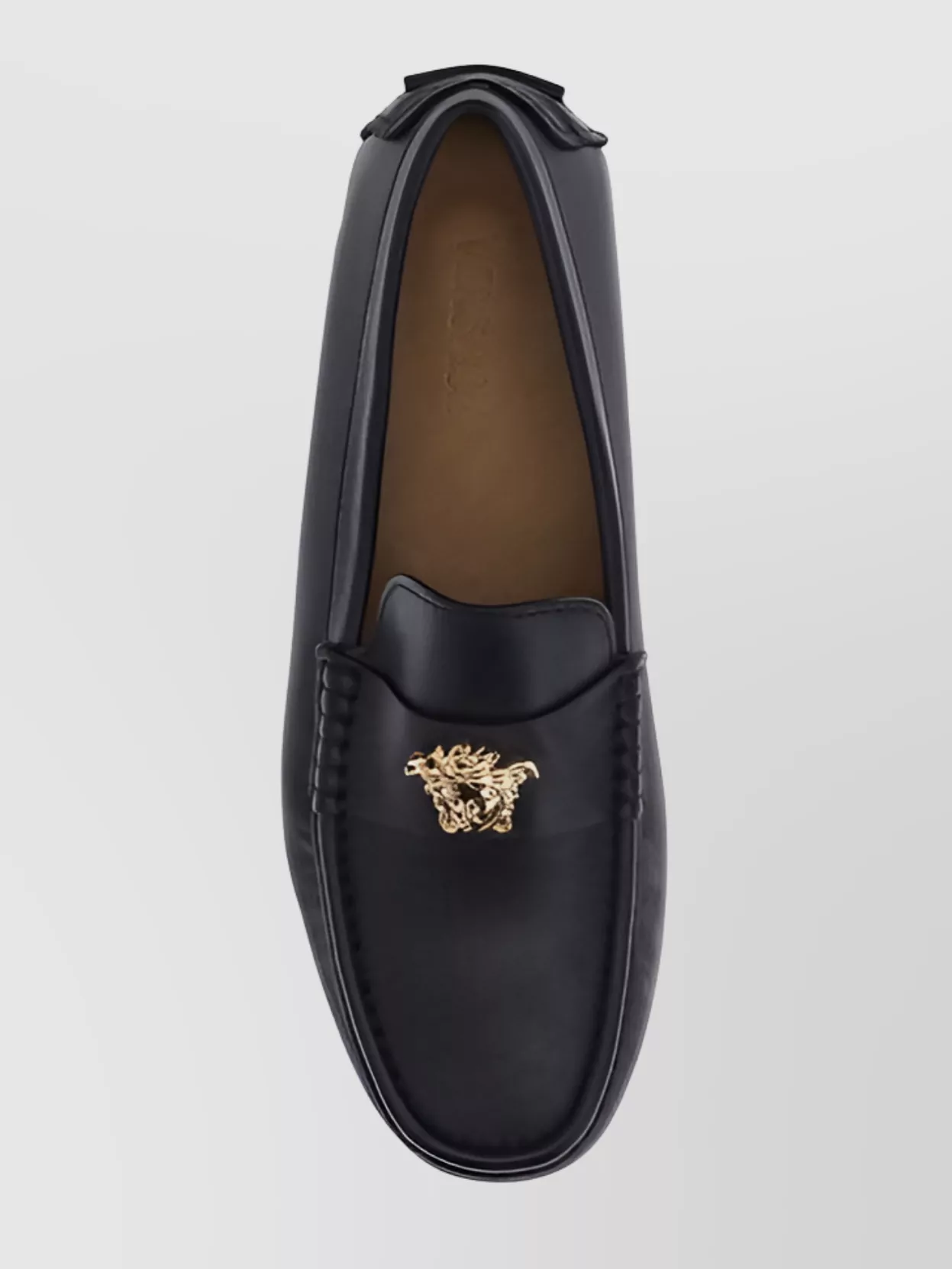 Versace Iconic Driver Loafers With La Medusa Detail
