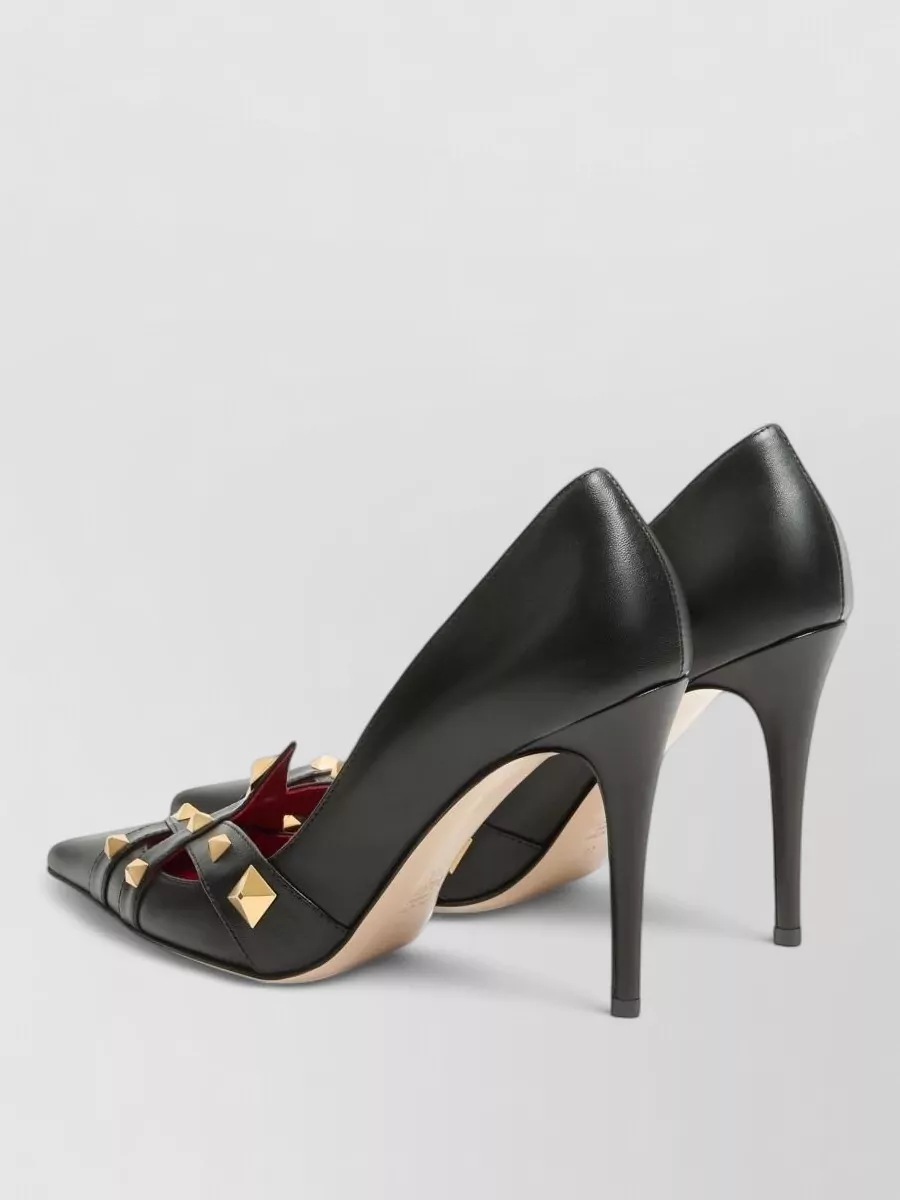 Valentino Garavani Leather Studded Pumps