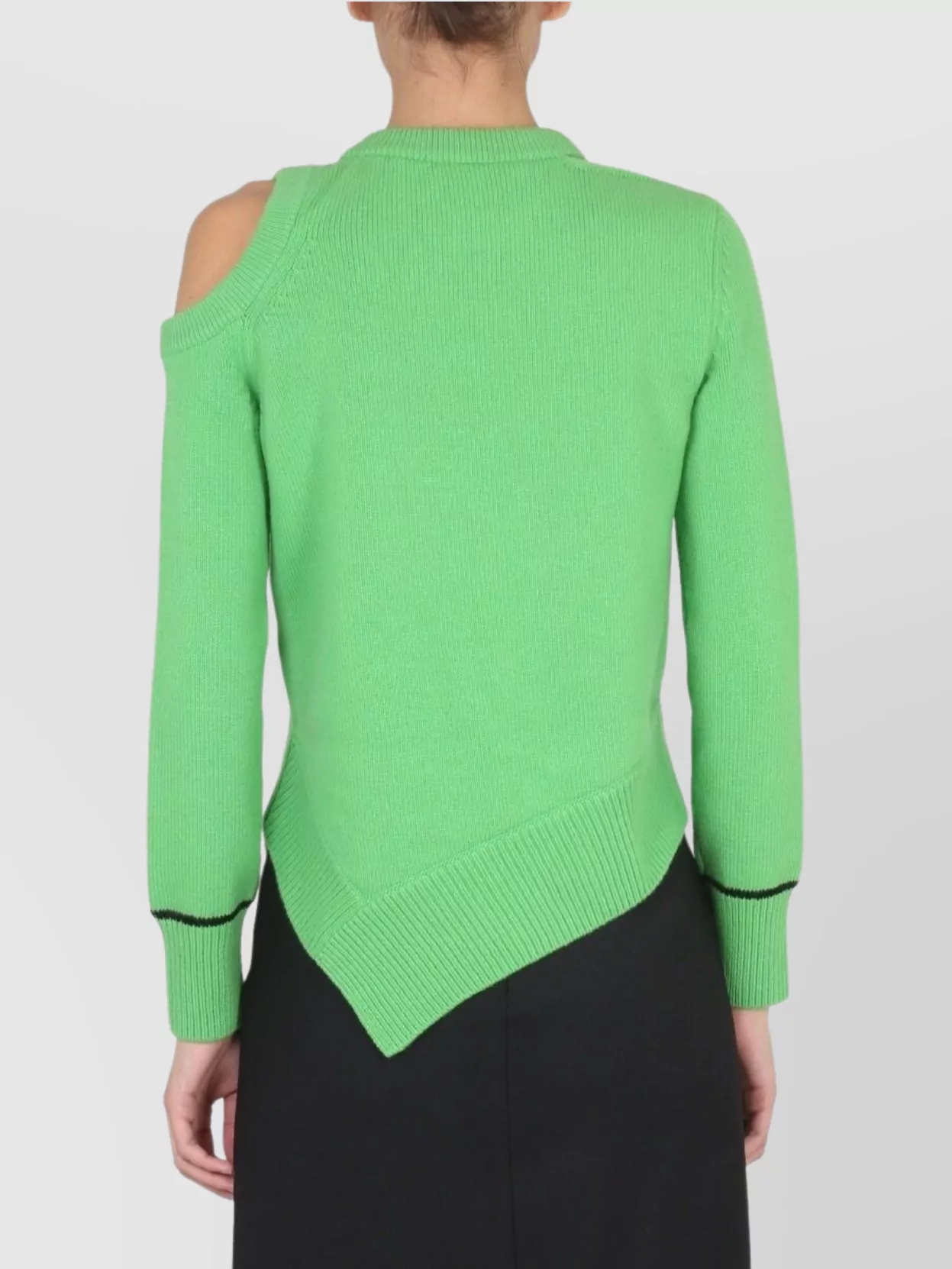 Alexander Mcqueen Shoulder Cutout Knit Sweater