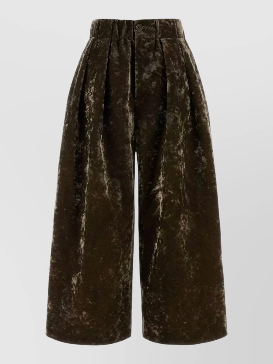 Uma Wang Velvet wide-leg trousers